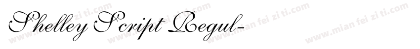 Shelley Script Regul字体转换